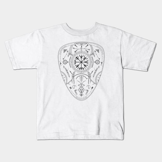 Vegvisir - The Viking Compass | Norse Pagan Symbol Kids T-Shirt by CelestialStudio